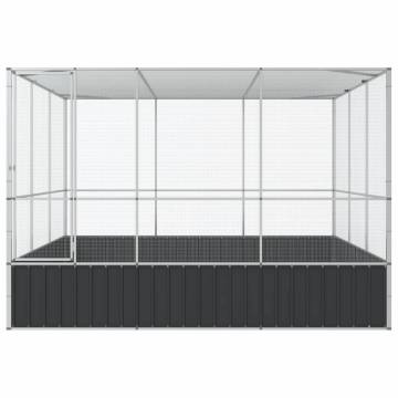 Aviary Silver 311x307x212 cm Steel - Safe & Spacious Home