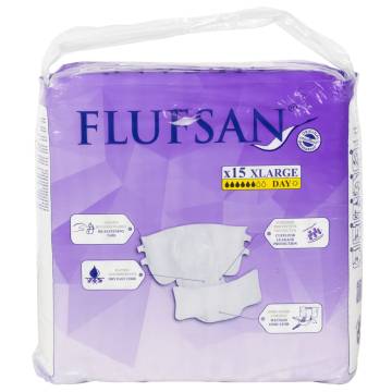 Flufsan Adult Diapers Disposable XL - 15 pcs | Hipomarket UK