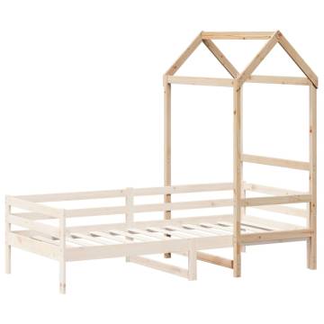 Kids' Bed Roof - Solid Pine Wood | Fun Indoor Playground