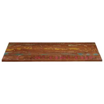 Rectangular Solid Wood Table Top 140x50 cm - Reclaimed