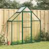 Greenhouse with Base Frame Green 169x58x195 cm Aluminium Colour green Size 169 x 58 x 195 cm Quantity in Package 1 