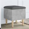 Storage Bench Concrete Grey 42x42x46 cm Engineered Wood Colour concrete grey Size 42 x 42 x 46 cm 