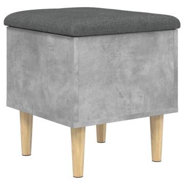 Storage Bench Concrete Grey - Stylish & Functional 42x42 cm