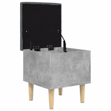 Storage Bench Concrete Grey - Stylish & Functional 42x42 cm