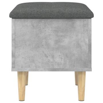 Storage Bench Concrete Grey - Stylish & Functional 42x42 cm