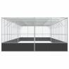 Aviary with Extension Silver - Spacious & Durable Bird Cage