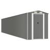 Light Grey Galvanised Steel Garden Shed | 192x1021x223 cm