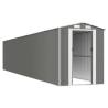 Light Grey Galvanised Steel Garden Shed | 192x1021x223 cm