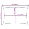 Light Grey Sunshade Sail 6x8 m | 160 g/m² HDPE for Outdoor Shade