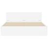 Stylish Bed Frame with LED Headboard - 160x200 cm White