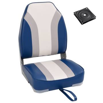 2 Piece Foldable Boat Seat Set with High Backrest - Buy Now