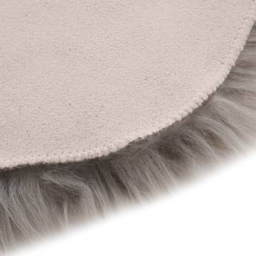 Cozy Faux Sheep Leather Rug 60x90 cm in Light Grey | HipoMarket