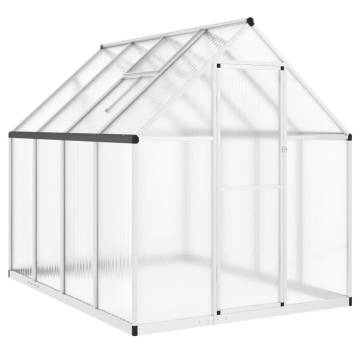 Silver Greenhouse with Base Frame - 224x169x195 cm