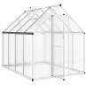 Silver Greenhouse with Base Frame - 224x169x195 cm