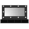 LED Mirror Cabinet Black 90x31.5x62 cm - Stylish Storage Solution