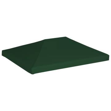 Gazebo Top Cover 310g/m² 4x3m Green - Durable & Water Resistant