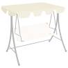 Replacement Canopy for Garden Swing Cream 150/130x105/70 cm Colour cream Size 150/130 x 105/70 cm Quantity in Package 1 