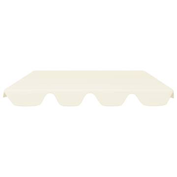 Replacement Canopy for Garden Swing - Cream 150/130x105/70 cm