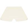 Replacement Canopy for Garden Swing - Cream 150/130x105/70 cm