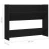 Wall Shoe Cabinet Black - 80x18x60 cm Engineered Wood | HipoMarket