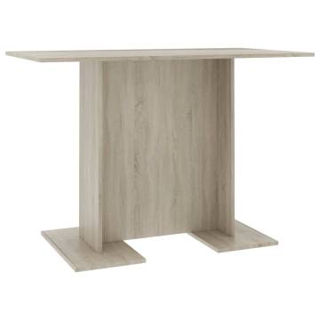 Sonoma Oak Dining Table 110x60 cm - Minimalist Style | HipoMarket