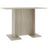 Sonoma Oak Dining Table 110x60 cm - Minimalist Style | HipoMarket