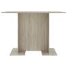 Sonoma Oak Dining Table 110x60 cm - Minimalist Style | HipoMarket