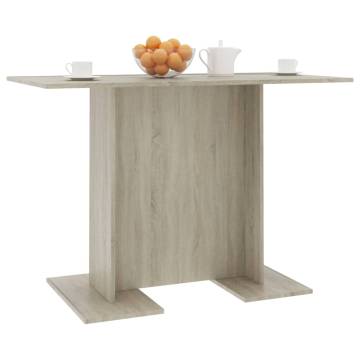 Sonoma Oak Dining Table 110x60 cm - Minimalist Style | HipoMarket