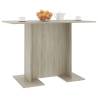 Sonoma Oak Dining Table 110x60 cm - Minimalist Style | HipoMarket