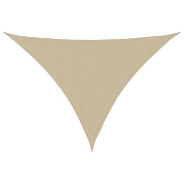 Sunshade Sail Oxford Fabric Beige 2.5x2.5x3.5m | HipoMarket