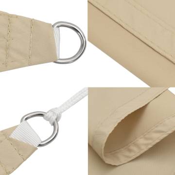 Sunshade Sail Oxford Fabric Beige 2.5x2.5x3.5m | HipoMarket