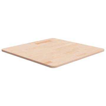 Square Solid Oak Table Top 60x60 cm - Untreated & Versatile