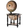 Globe Bar Wine Stand - Elegant Black Solid Eucalyptus