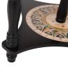 Globe Bar Wine Stand - Elegant Black Solid Eucalyptus