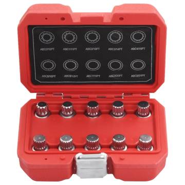 10-Piece Locking Wheel Nut Key Set for VW - High Quality