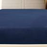 Navy Blue Jersey Fitted Sheet 180x200 cm - 100% Cotton Comfort