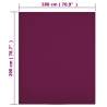 Jersey Fitted Sheets 2 pcs Bordeaux 180x200 cm - Cotton Comfort