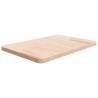 Bathroom Countertop 60x40x2.5 cm Untreated Solid Wood Colour natural Size 60 x 40 x 2.5 cm 