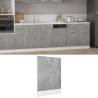 Dishwasher Panel Concrete Grey 45x3x67 cm Engineered Wood Colour concrete grey Size 45 x 3 x 67 cm Quantity in Package 1 Model dishwasher panel 