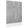 Dishwasher Panel Concrete Grey - 45x3x67 cm Engineered Wood