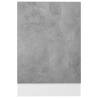 Dishwasher Panel Concrete Grey - 45x3x67 cm Engineered Wood