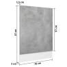 Dishwasher Panel Concrete Grey - 45x3x67 cm Engineered Wood