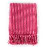 Throw Cotton Squares 160x210 cm Pink | HipoMarket