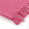 Throw Cotton Squares 160x210 cm Pink | HipoMarket