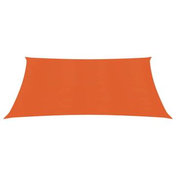 HDPE Sunshade Sail 2.5x3m Orange - UV Resistant & Mould Proof