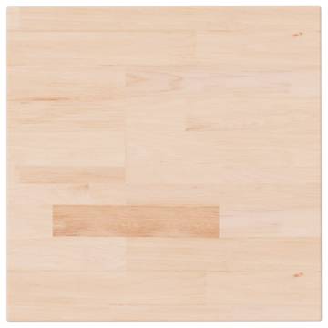 Square Table Top 40x40 cm | Untreated Solid Oak Wood