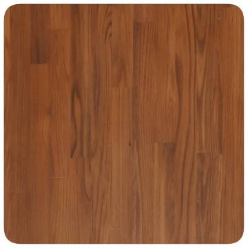 Dark Brown Square Table Top - Solid Oak 50x50cm