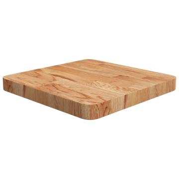 Light Brown Solid Oak Square Table Top 40x40cm | HipoMarket