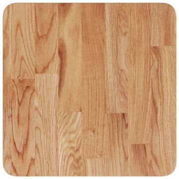 Light Brown Solid Oak Square Table Top 40x40cm | HipoMarket