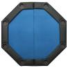 8-Player Folding Poker Table Blue | Game Night Essential